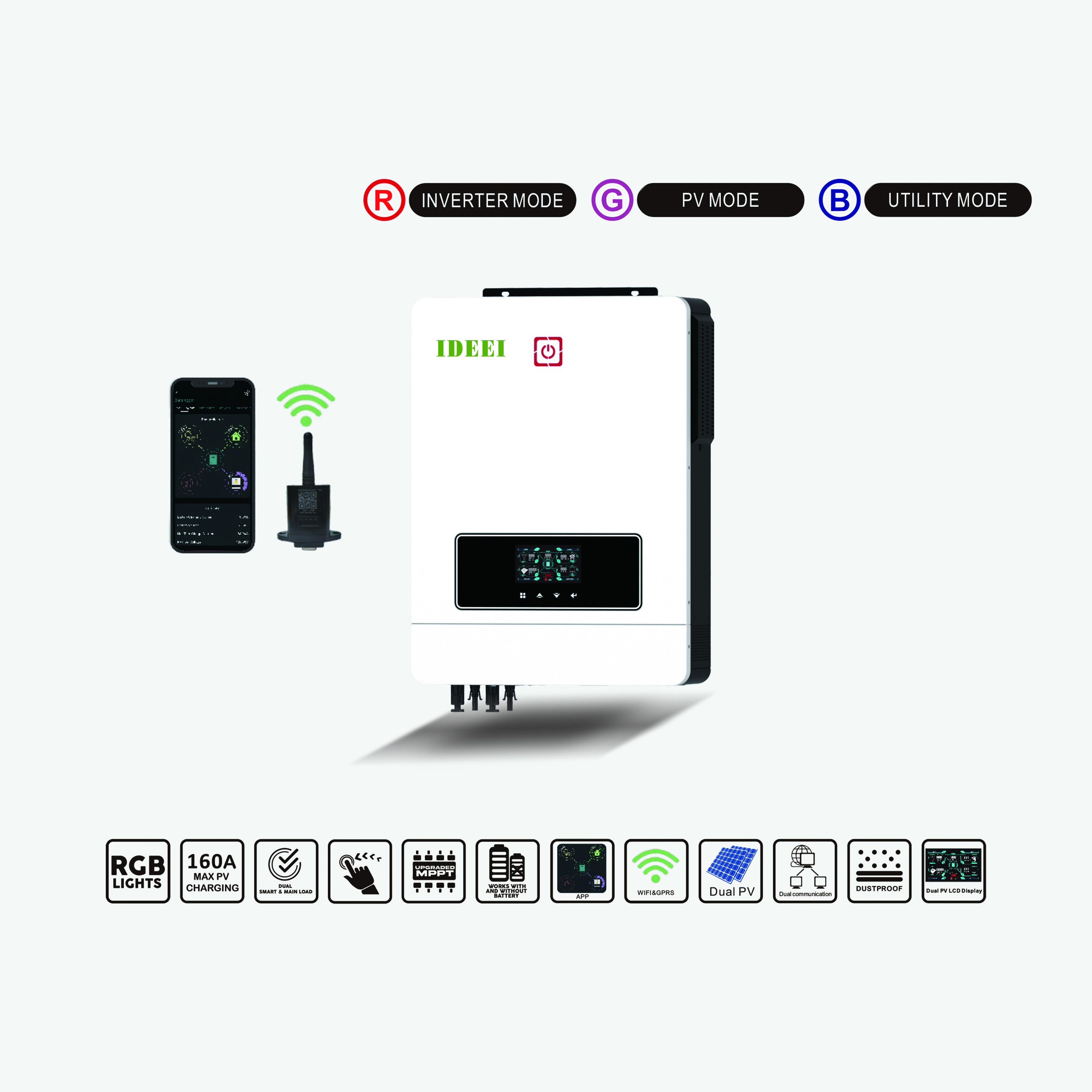 Dual Output off Grid Hybrid So - Pure Sine Wave Inverter 리뷰 및 가격