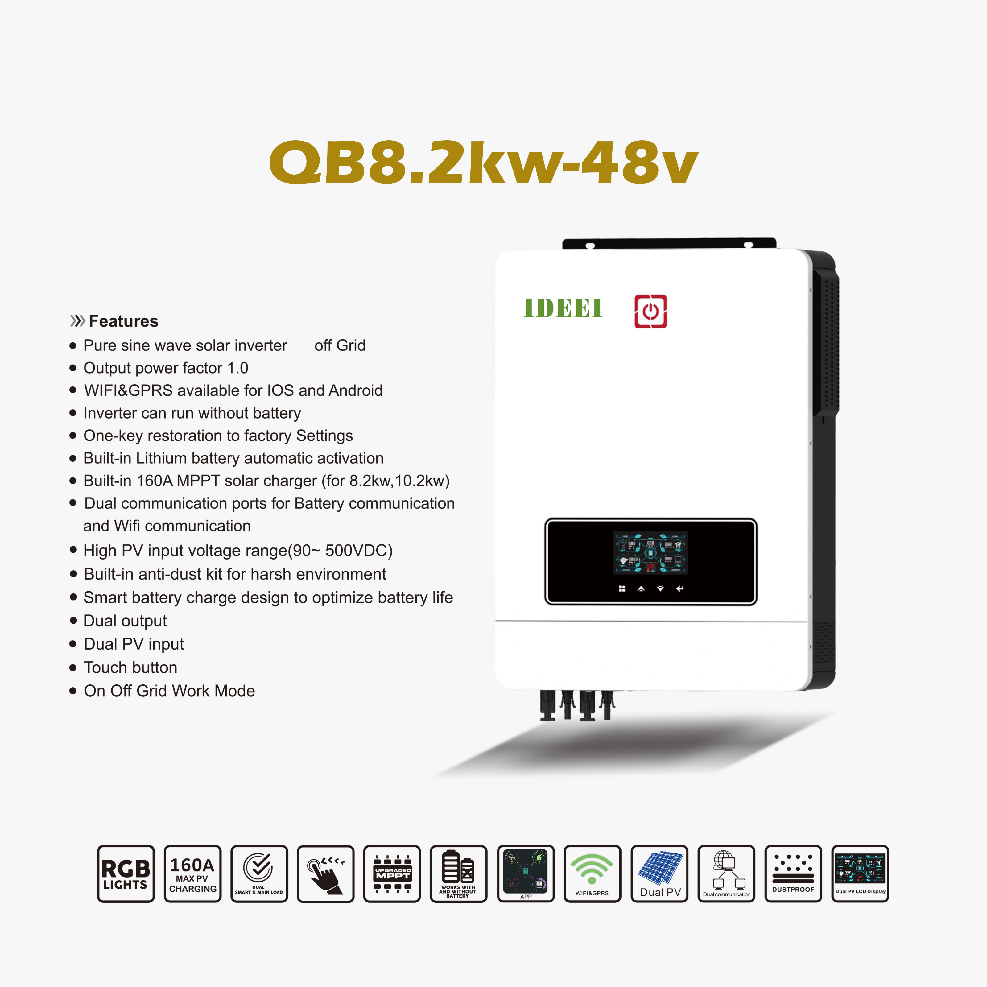 Dual Output off Grid Hybrid So - Pure Sine Wave Inverter 리뷰 및 가격